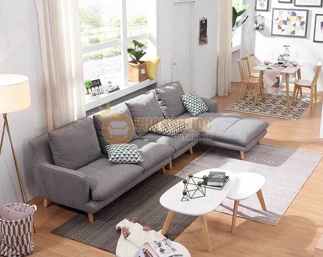 Sofa vải hiện đại cao cấp cho phòng khách nhỏ PFS B891A-2